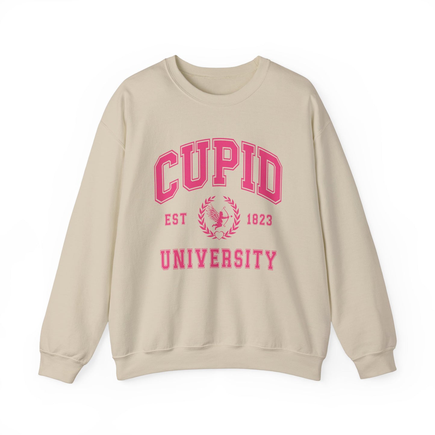 Cupid University Sweatshirt, Cute Valentine's Day Shirt, Funny College Sweatshirt, Love Crewneck Sweatshirt, Cupid Sweater