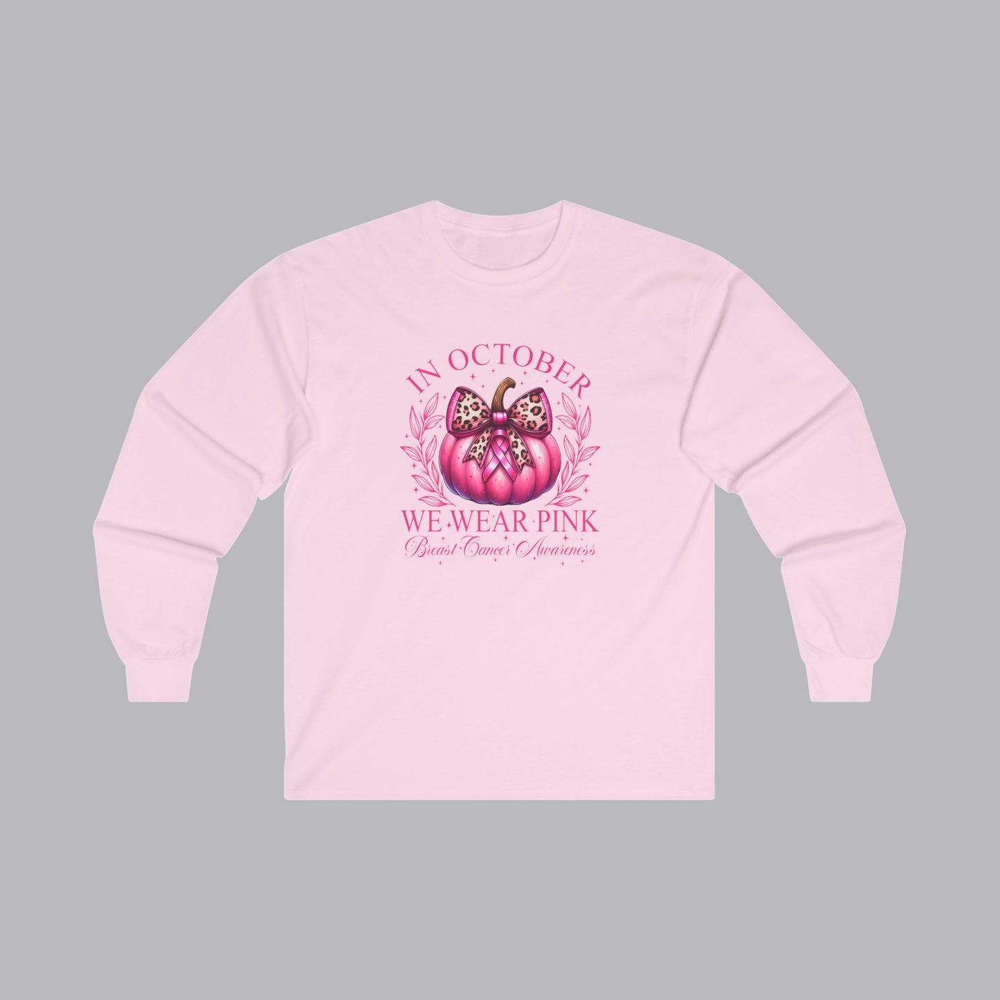 SP - October Pink Breast Cancer Awareness - Gildan Unisex Ultra Cotton Long Sleeve Tee