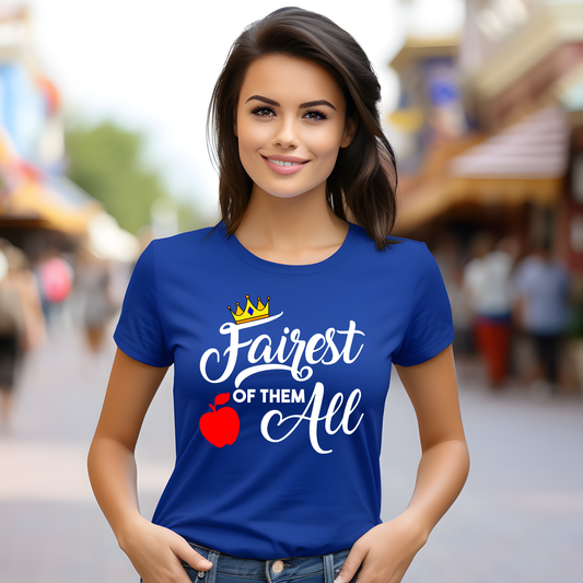 Fairest of Them All Tee Shirt, Disney Trip Shirt, Vacation Shirt, Snow White Tee, Women's Tee, Seven Dwarfs Shirt