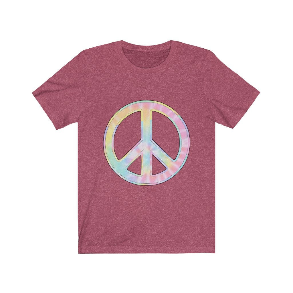Peace Sign Tie Dye - Summer of Peace,Peace Sign Shirt,Peace Shirt,Hippie Shirt,Peace Symbol Shirt,Boho Shirt,Peace and Love,World Peace
