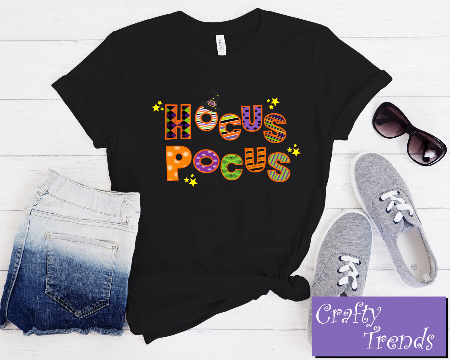 Hocus Pocus Design Halloween Short Sleeve Tee,Halloween Shirt, Halloween Ladies Tee, cute tshirt, womens tshirt, graphic tee,graphic tshirt