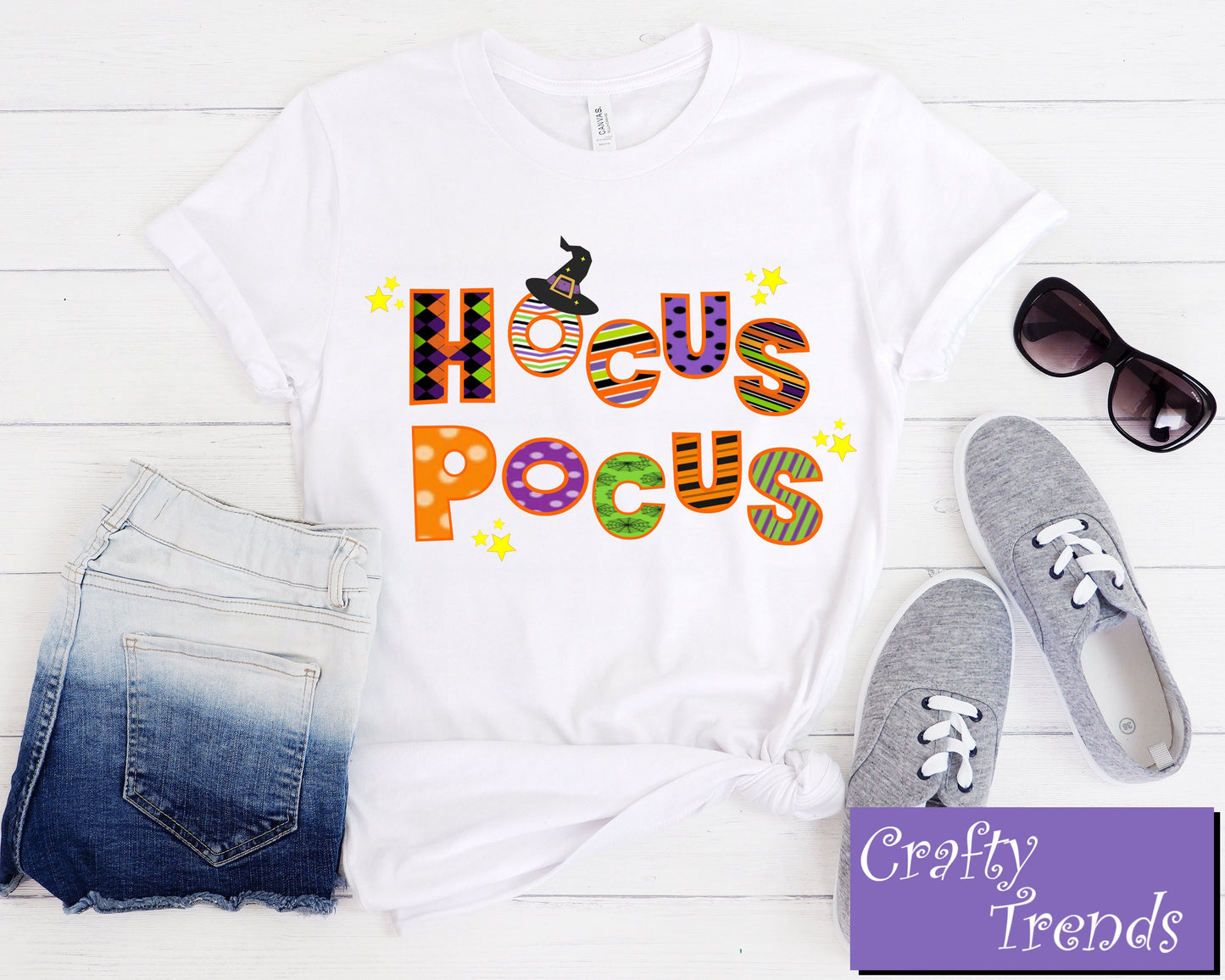 Hocus Pocus Design Halloween Short Sleeve Tee,Halloween Shirt, Halloween Ladies Tee, cute tshirt, womens tshirt, graphic tee,graphic tshirt