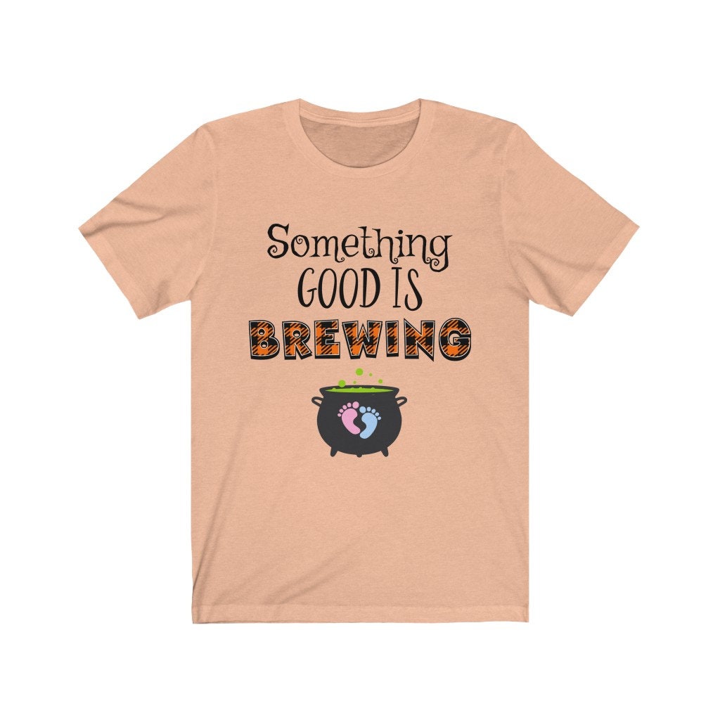 Something Good Is Brewing Shirt - Halloween Pregnancy Announcement Shirt - Halloween Maternity Tee - Cute Pregnancy Baby Announcement