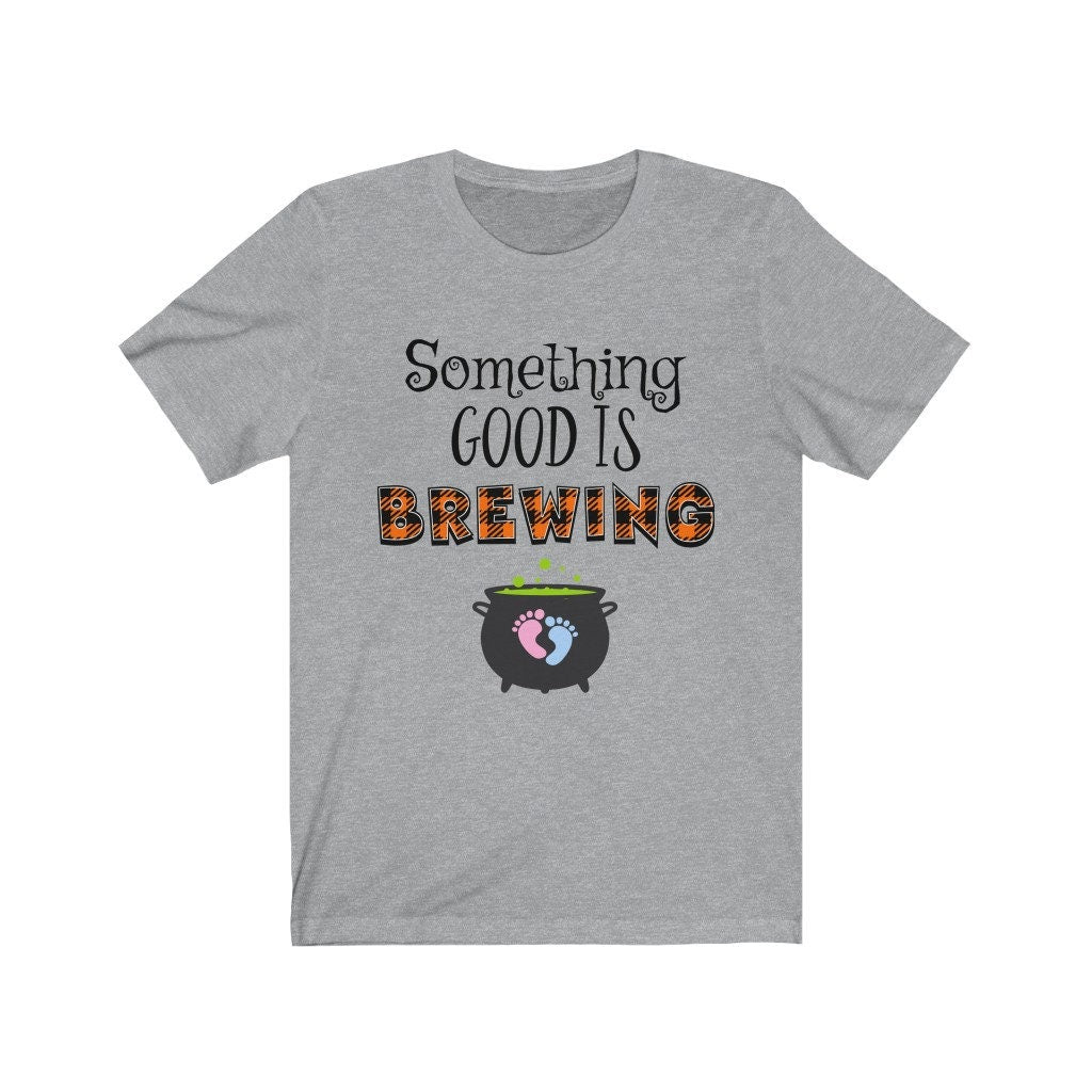 Something Good Is Brewing Shirt - Halloween Pregnancy Announcement Shirt - Halloween Maternity Tee - Cute Pregnancy Baby Announcement