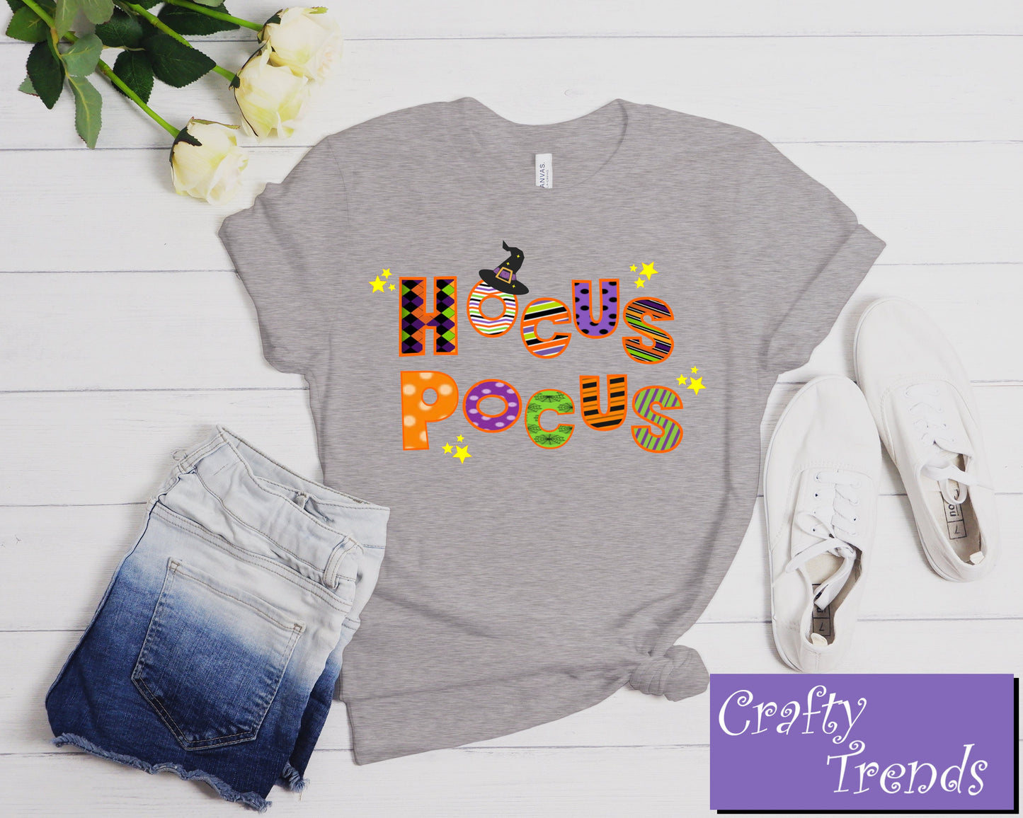 Hocus Pocus Design Halloween Short Sleeve Tee,Halloween Shirt, Halloween Ladies Tee, cute tshirt, womens tshirt, graphic tee,graphic tshirt