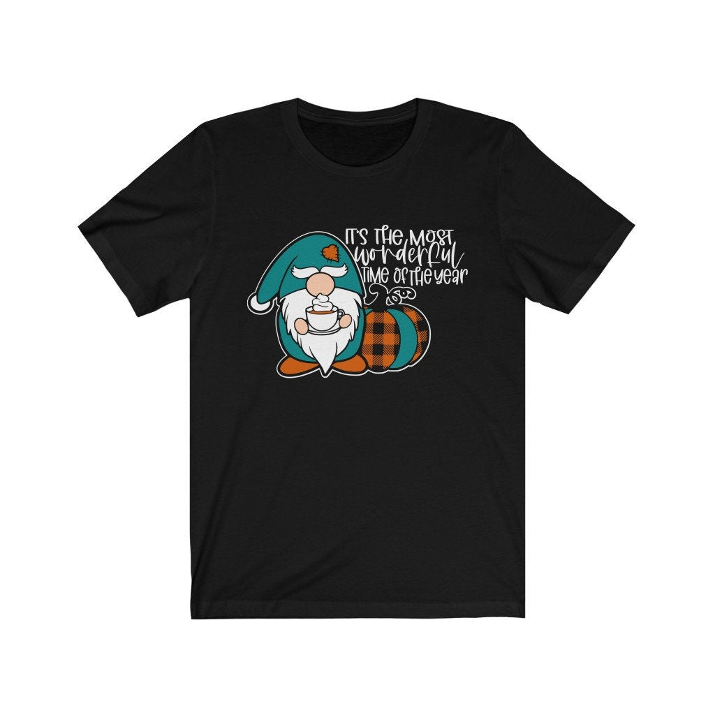 It's the Most Wonderful Time of Year Gnome Shirt,Funny Fall Shirt,Autumn Coffee Shirt.Pumpkin Spice Shirt,Coffee Lover Shirt,Coffee Pumpkin