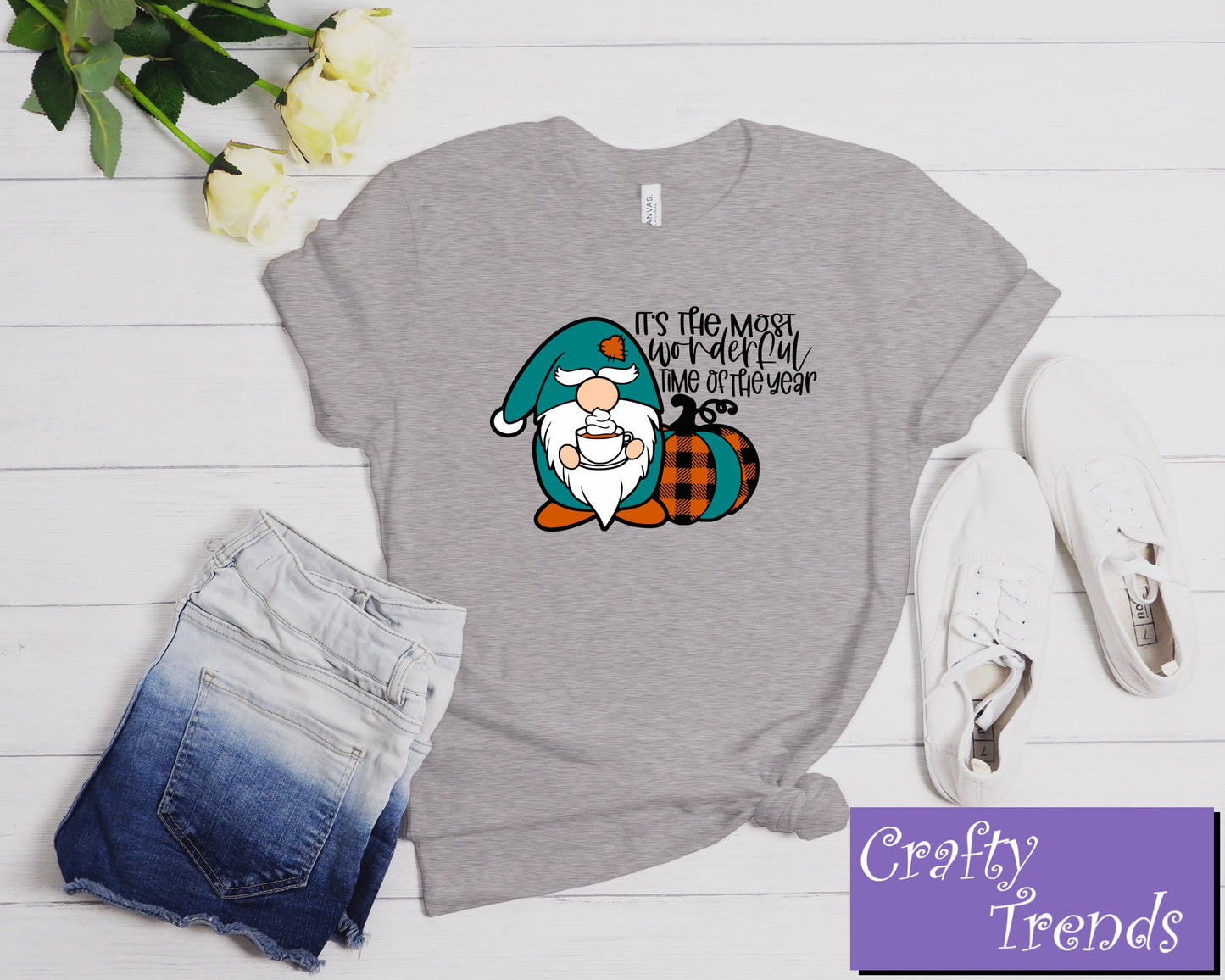 It's the Most Wonderful Time of Year Gnome Shirt,Funny Fall Shirt,Autumn Coffee Shirt.Pumpkin Spice Shirt,Coffee Lover Shirt,Coffee Pumpkin