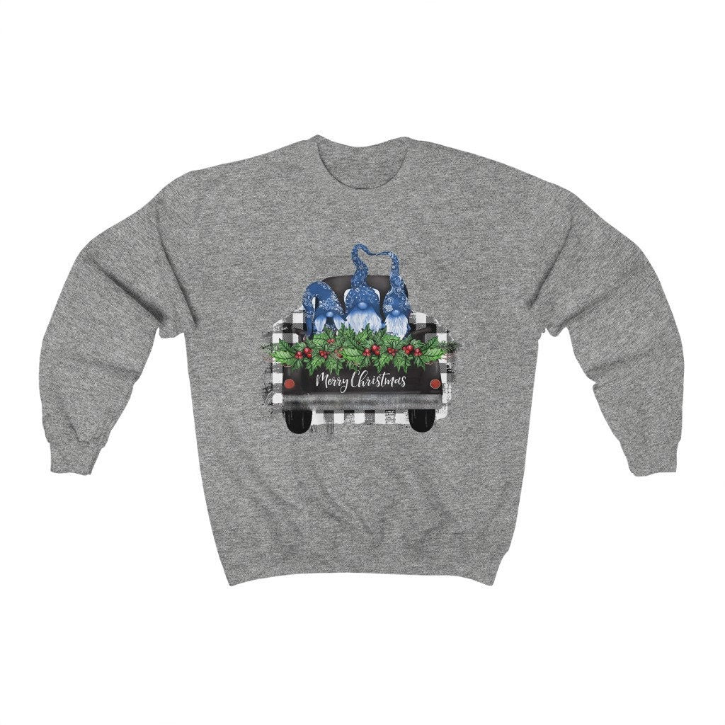 Merry Christmas Gnomes Sweatshirt, Christmas Sweatshirt, Gnome Sweatshirt, Gnome Christmas Sweatshirt, Christmas Graphic Sweatshirt