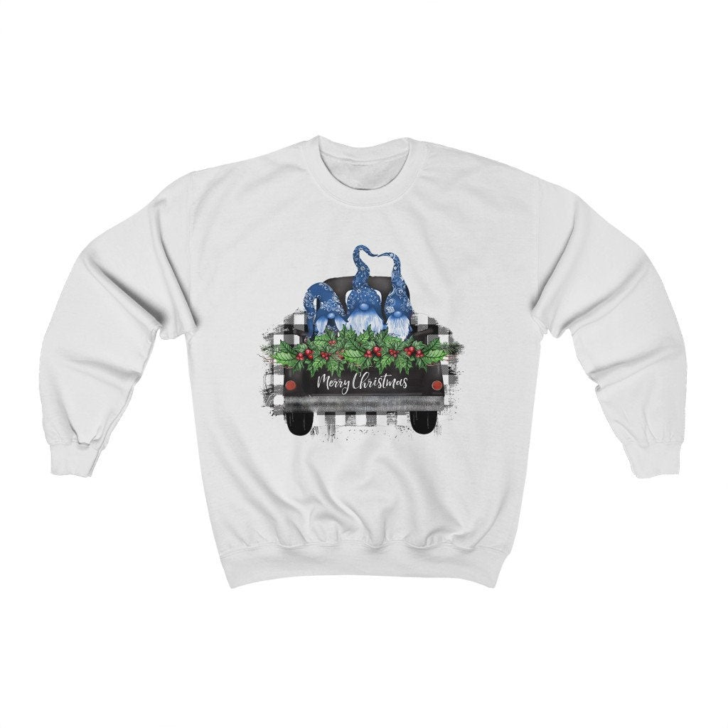 Merry Christmas Gnomes Sweatshirt, Christmas Sweatshirt, Gnome Sweatshirt, Gnome Christmas Sweatshirt, Christmas Graphic Sweatshirt