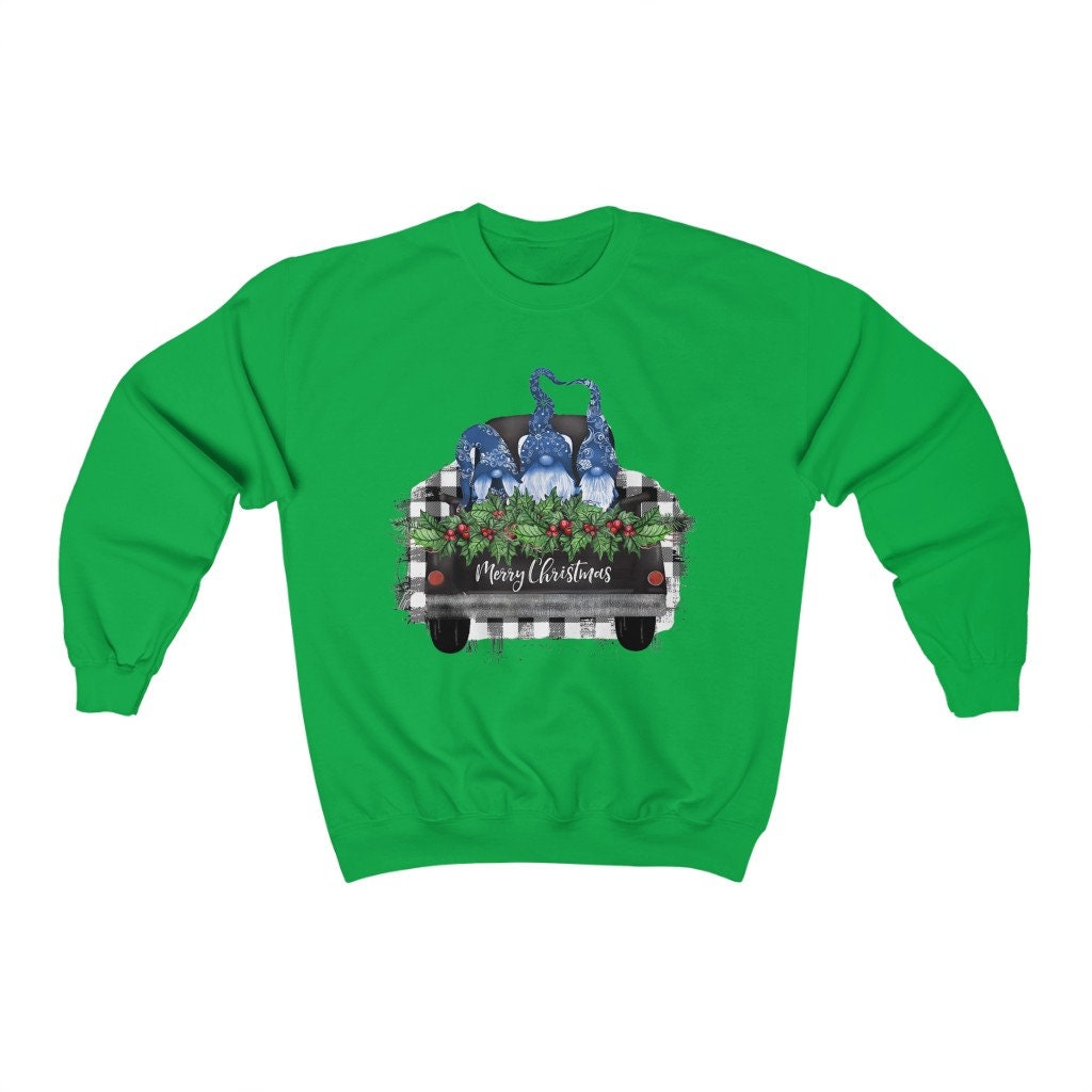 Merry Christmas Gnomes Sweatshirt, Christmas Sweatshirt, Gnome Sweatshirt, Gnome Christmas Sweatshirt, Christmas Graphic Sweatshirt