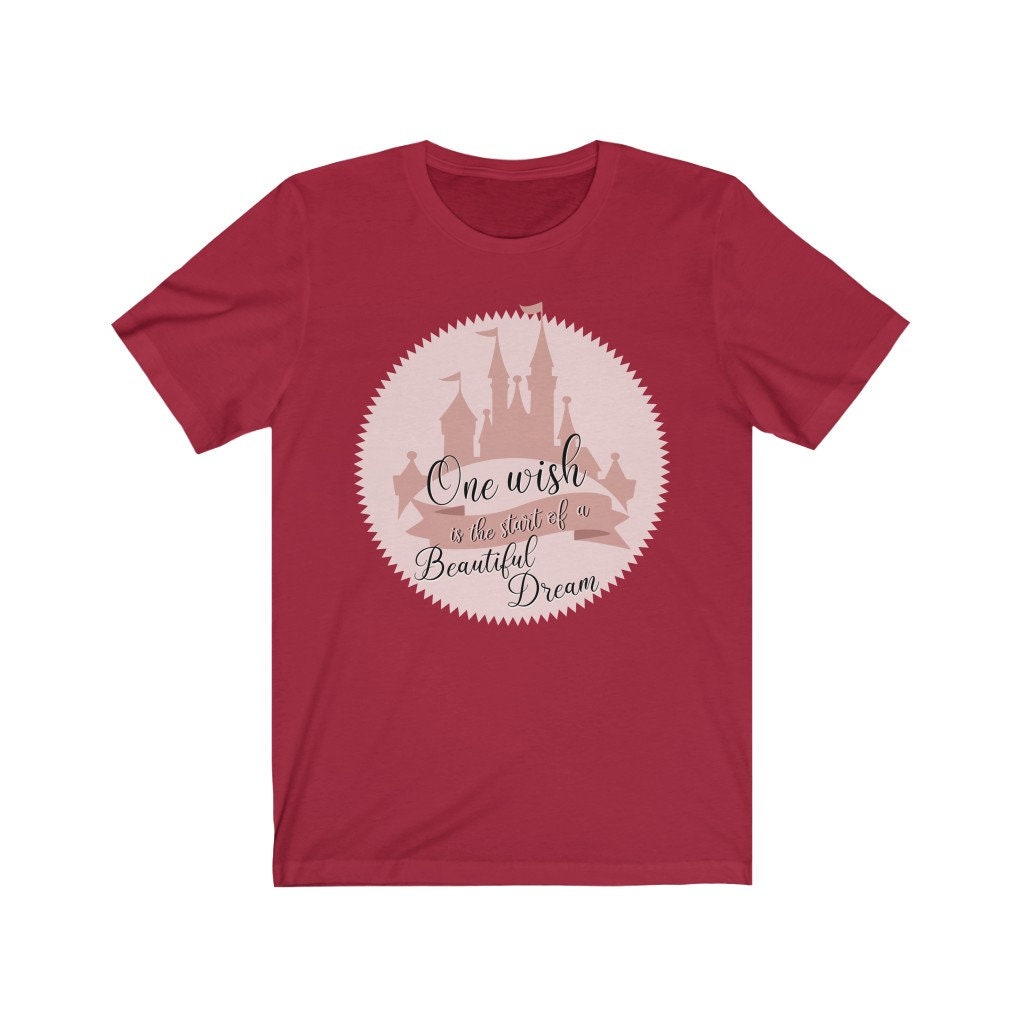 One Wish is the Start of a Beautiful Dream Shirt, Cinderella Shirt, Princess Shirt, Disney Trip Shirt, Castle Shirt, Park Shirt