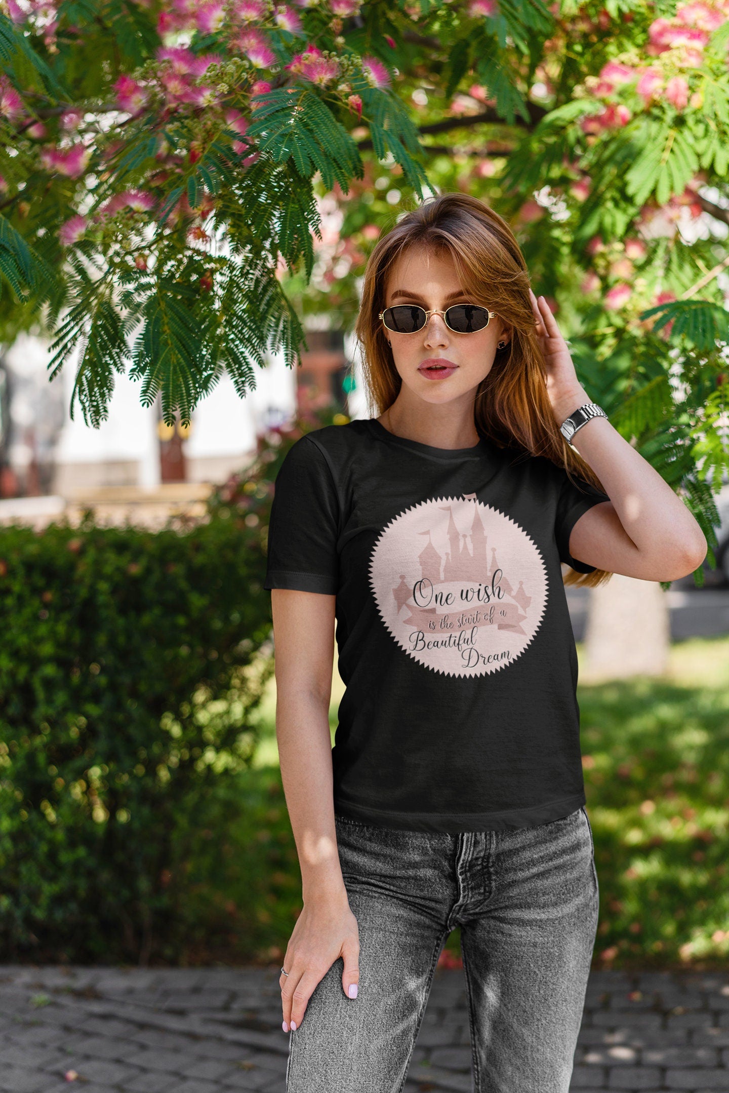 One Wish is the Start of a Beautiful Dream Shirt, Cinderella Shirt, Princess Shirt, Disney Trip Shirt, Castle Shirt, Park Shirt