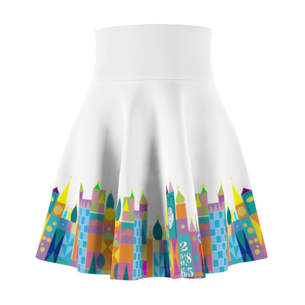 Small World Theme Park Ride Inspired Women's Skater Skirt