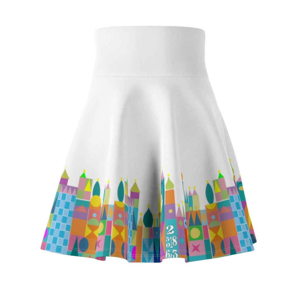 Small World Theme Park Ride Inspired Women's Skater Skirt