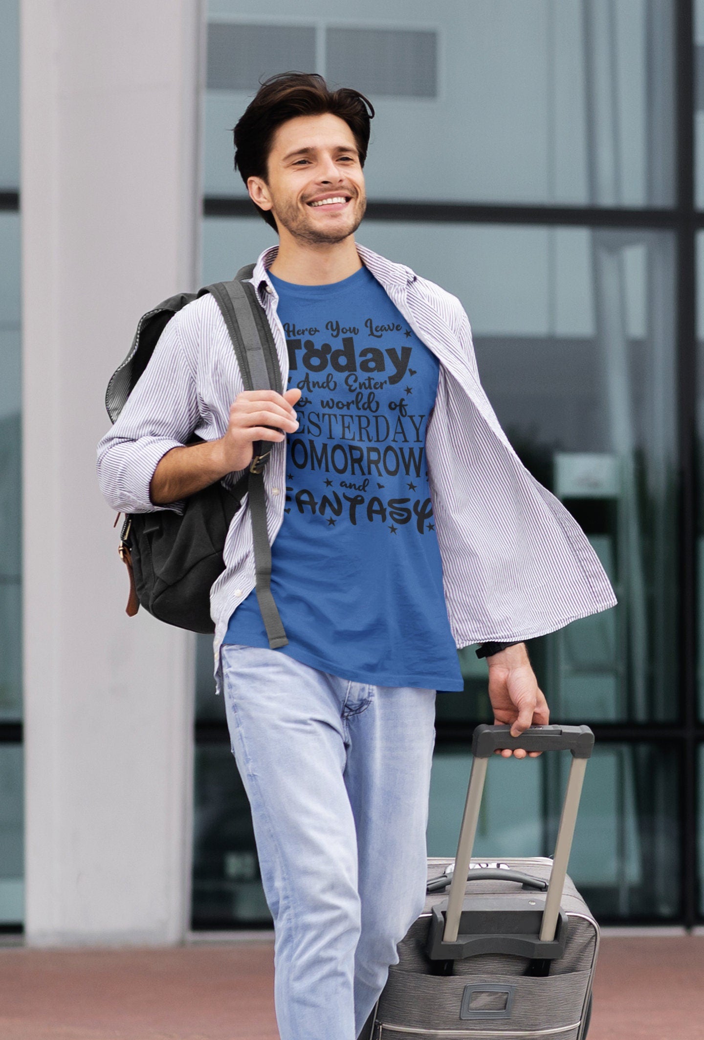 Here You Leave Today and Enter A World of Yesterday, Tomorrow, and Fantasy Shirt, Disney Trip Shirt, Vacation Shirt, Theme Park Shirt