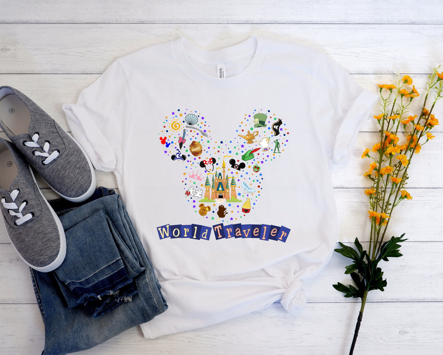 World Traveler Shirt, Mouse Ears Tee, Disney Trip Shirt, Matching Family Shirts, Couple Shirts, Disney Vacation Shirts, Unisex Shirts,