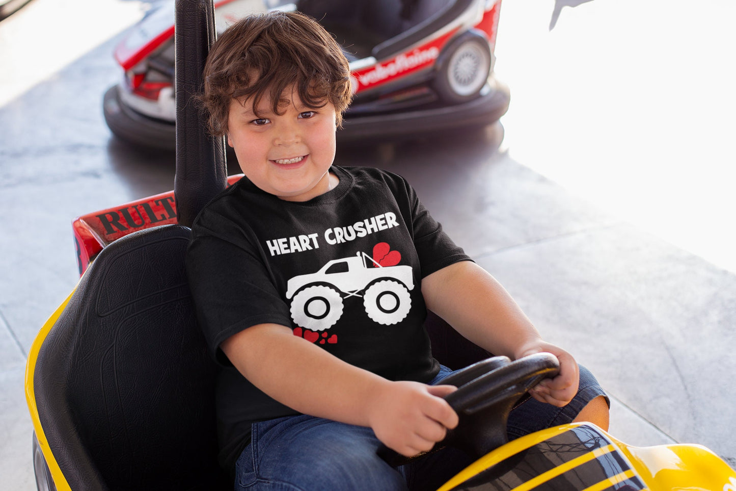 Heart Crusher Shirt, Monster Truck Shirt, Shirt for Boys, Back to School Shirt, Youth Boys Shirt, Pre-K Shirt