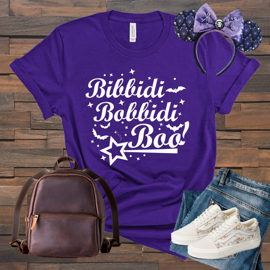 Bibbidi Bobbidi Boo! Shirt, Women's Halloween Inspired Shirts, Cinderella Shirt, Disney Boo Bash Shirt, MNSSHP Tee, Unisex Shirt