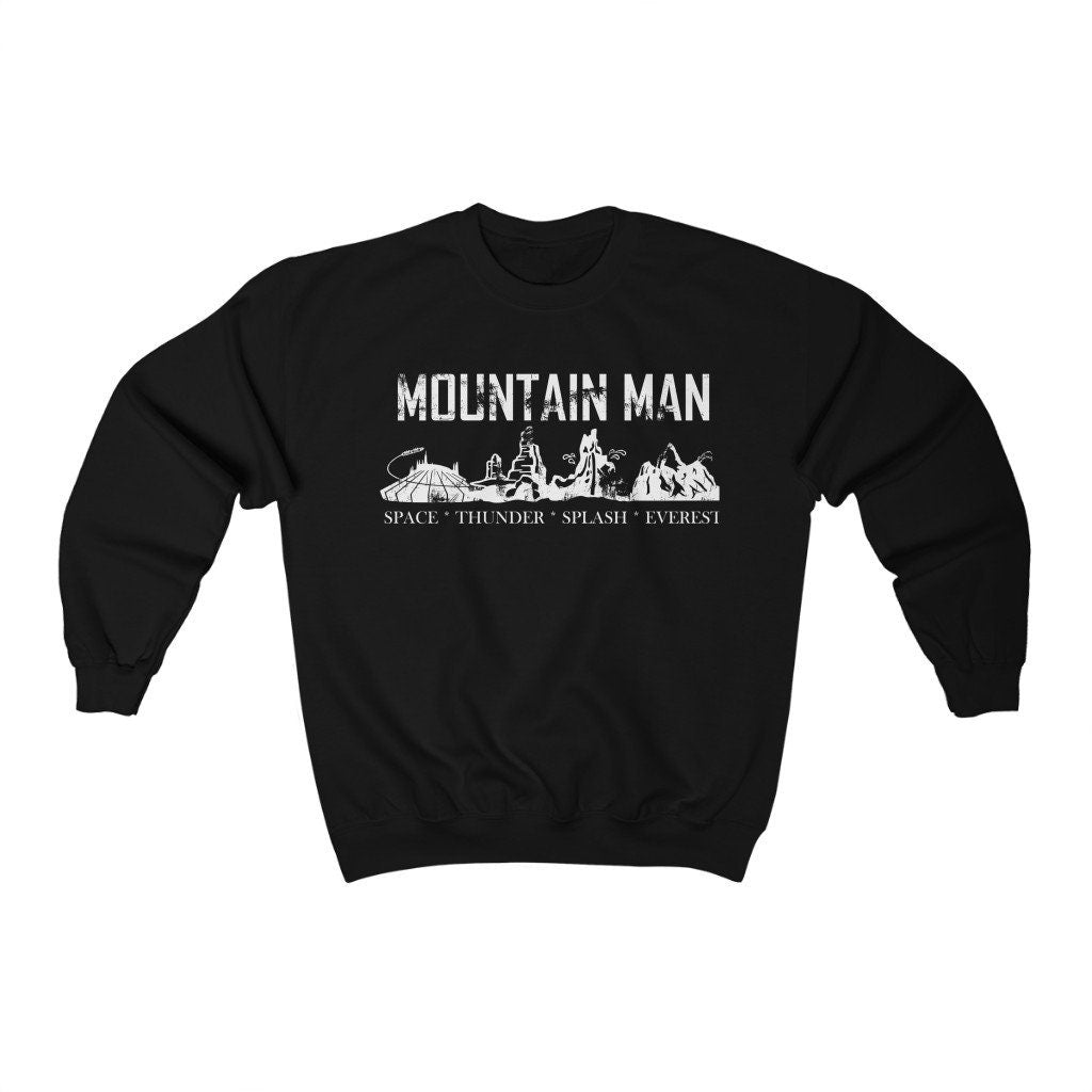 Mountain Man Disney Sweatshirt, Disney Inspired Sweatshirt, Guys Sweatshirt, Disney Vacation, Attractions Rides Sweatshirt
