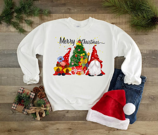 Christmas Sweatshirt, Gnome Merry Christmas Sweatshirt, Holiday Sweatshirt, Christmas Gnomes Sweatshirt, Winter Sweatshirt, Cute Sweatshirt