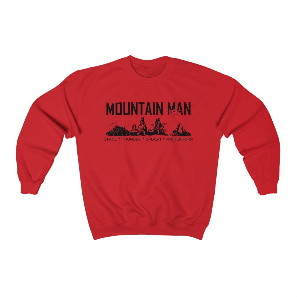 Mountain Man Disneyland Sweatshirt, Disney Inspired Sweatshirt, Guys Sweatshirt, Disney Vacation, Attractions Rides Sweatshirt