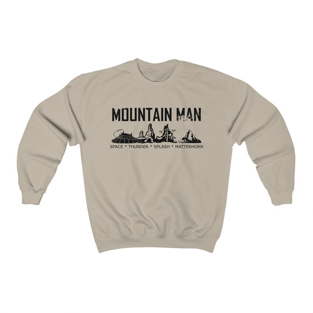 Mountain Man Disneyland Sweatshirt, Disney Inspired Sweatshirt, Guys Sweatshirt, Disney Vacation, Attractions Rides Sweatshirt