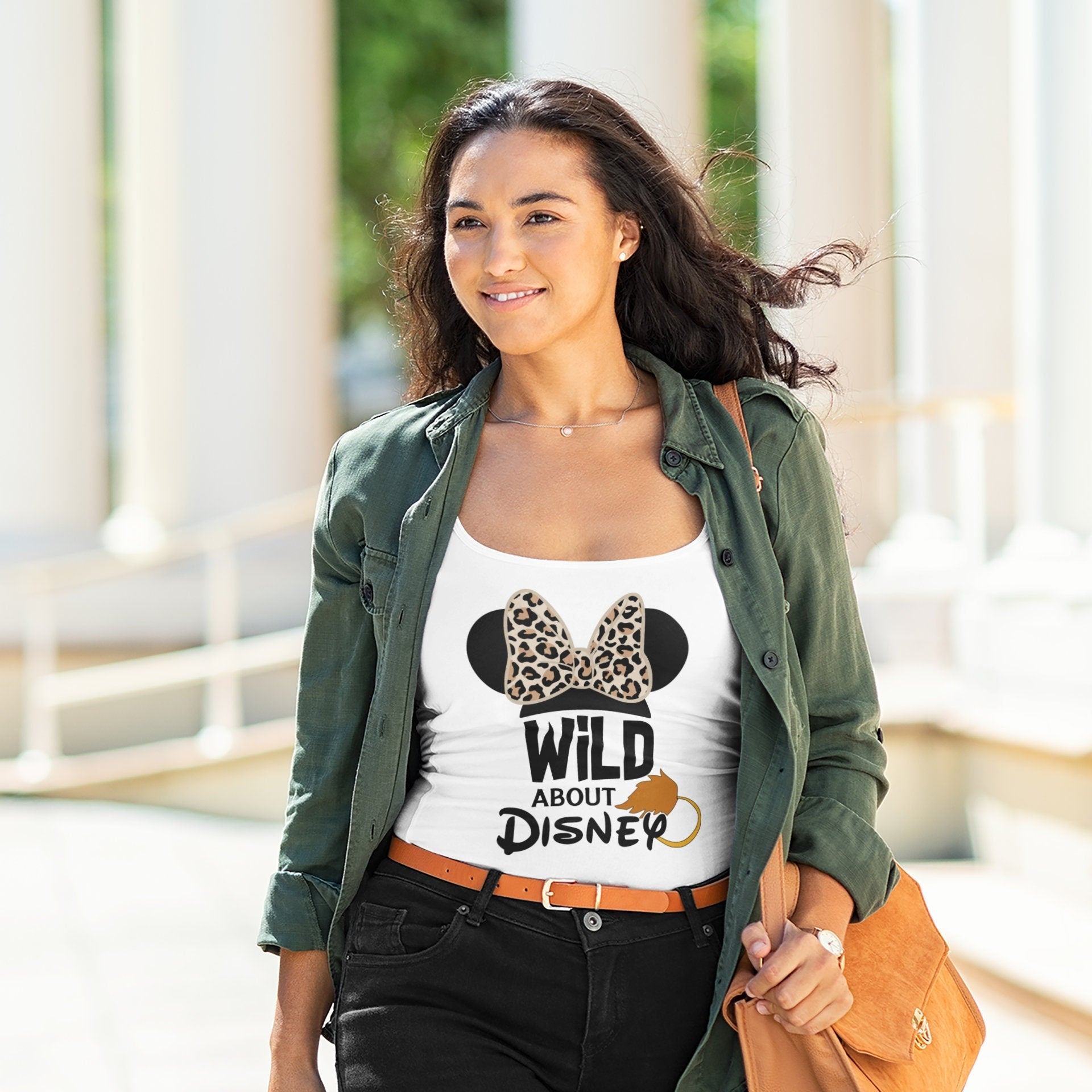 Cheetah Minnie Mouse Racerback Tank,animal Kingdom Tank,minnie