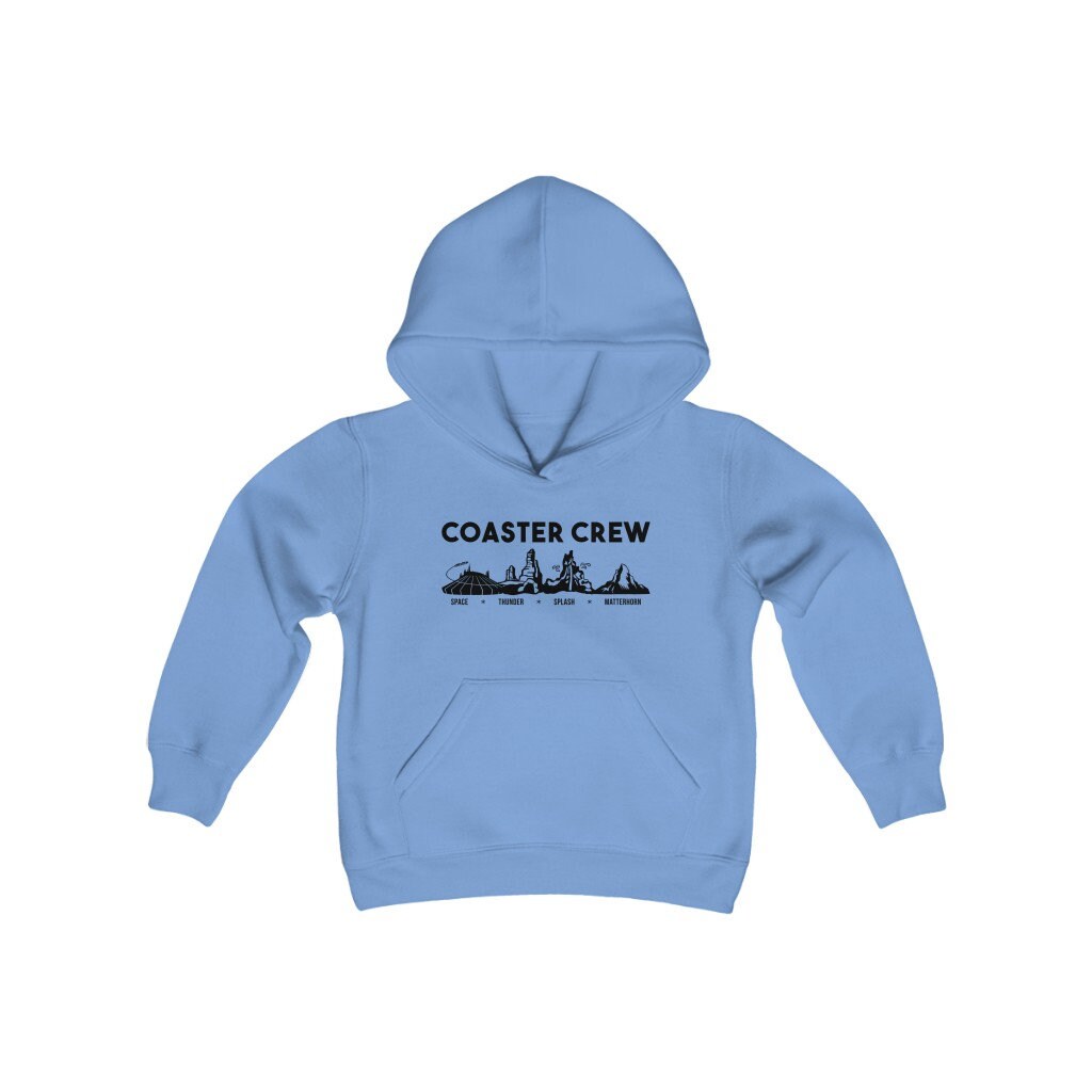 Youth Coaster Crew Heavy Blend Hooded Sweatshirt, Disney Trip Shirt, Guys Disney Shirt, Disney Vacation Shirt, Family Matching Shirt