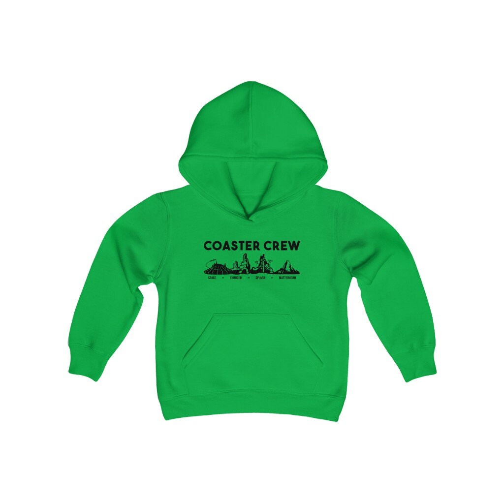 Youth Coaster Crew Heavy Blend Hooded Sweatshirt, Disney Trip Shirt, Guys Disney Shirt, Disney Vacation Shirt, Family Matching Shirt