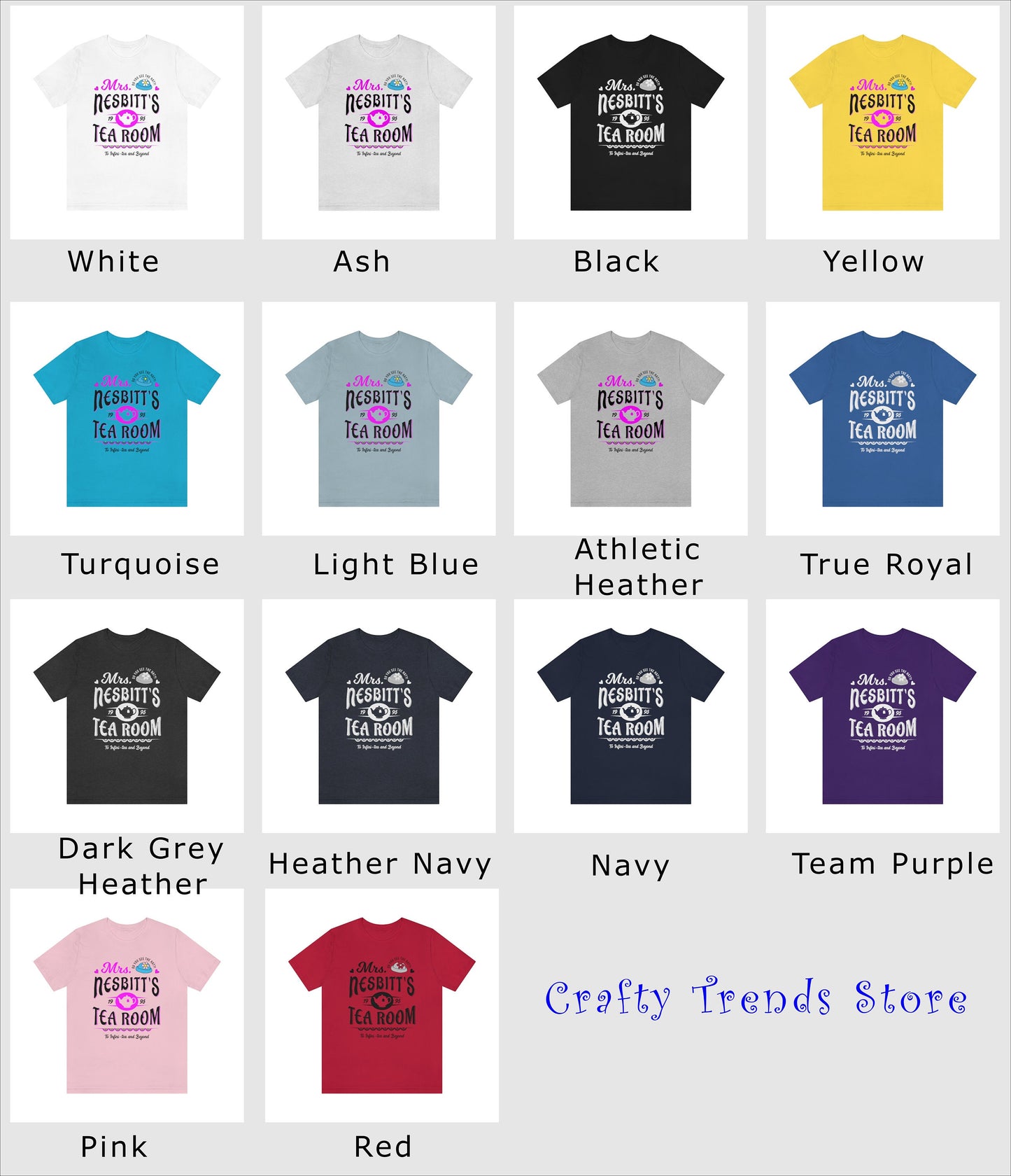 Mrs. Nesbitt's Tea Room Shirt, Vacation Shirts, Unisex Shirts, Buzz Toy Shirts, Story Land Shirts