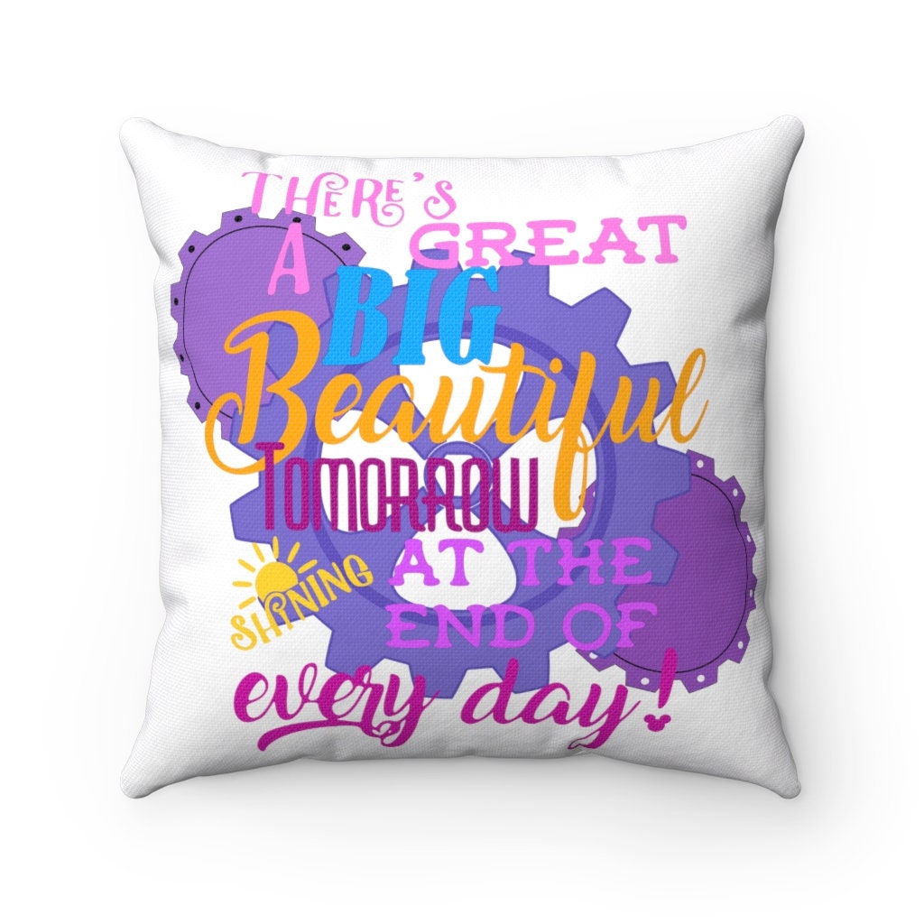 Carousel of Progress Pillow, Great Big Beautiful Tomorrow Decor Pillow, Disney Inspired Decorative Pillow, House Decor, House Warming Gift
