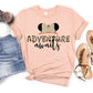 Adventure Awaits Disney Shirt, Disney Inspired Shirts, Minnie Ears Shirt, Animal Disney Kingdom Shirt, Disney Vacation Shirt,