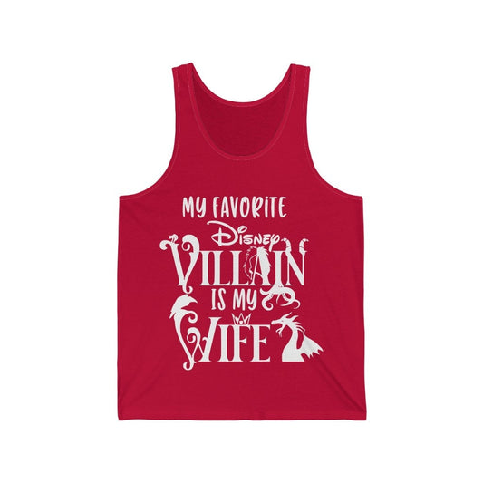 My Wife Is My Favorite Disney Villain Bella Canvas 3480 Unisex Jersey Tank