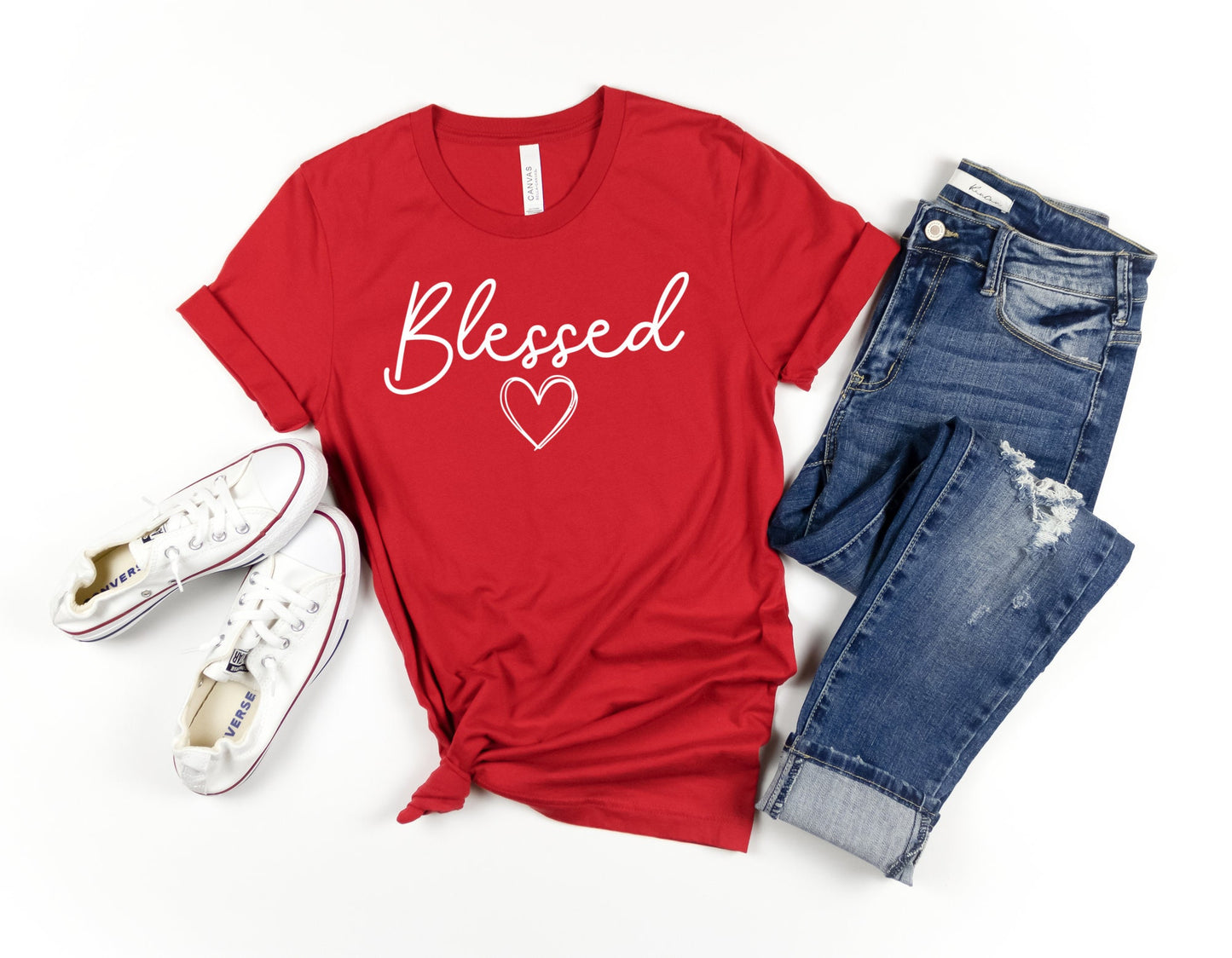 Blessed, Blessed Shirt, Cute Blessed Heart Shirt Motivational Shirt, Inspirational Shirt, Fall Shirt, Thanksgiving Shirt, Women's Shirt
