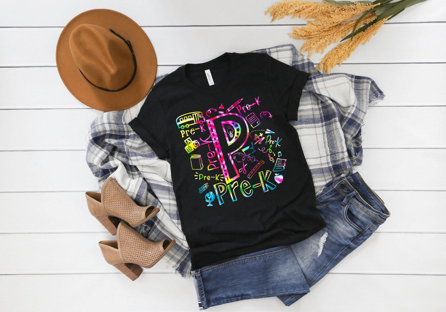 Pre-k Typography Teacher Shirt, Preschool Shirt, Back To School Shirt, Teacher Shirt, Teacher Tribe Shirt, Elementary Teacher Shirt