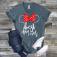 Best Day Ever V-Neck Shirt, Minnie Mouse Ears V-Neck Shirt, Disney Trip V-Neck Shirt, Vacation V-Neck Shirt, Theme Park Shirt, Women's Shirt