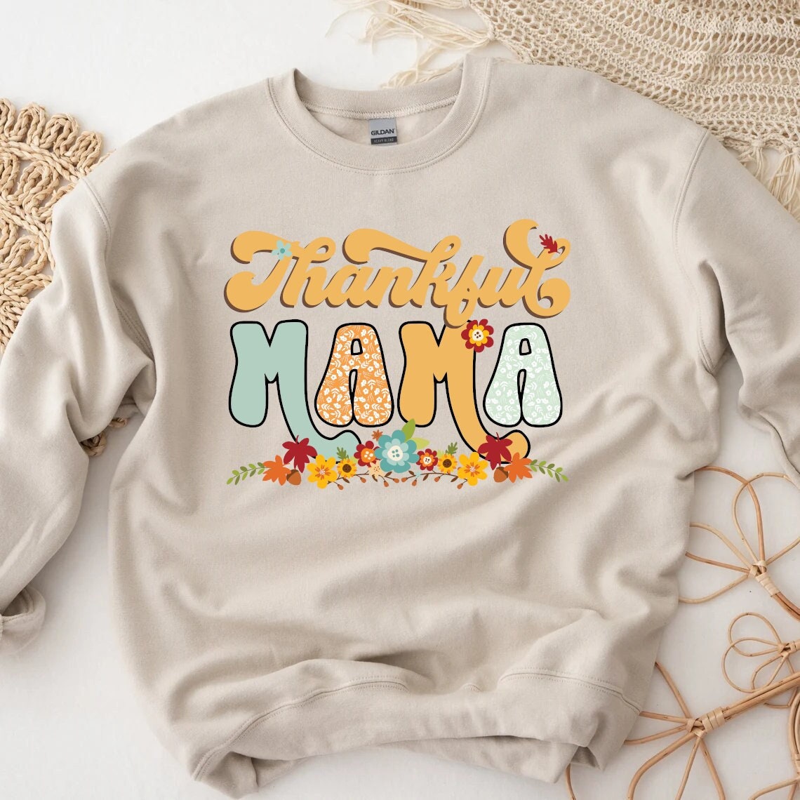 Thankful Fall Shirt, Mama Fall Colors Shirt, Vacation Shirt, Women's shirt, Thanksgiving Shirt, Hoodie, Tee, Sweatshirt