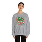 MD - Minnie Peppermint Swirl Christmas Sweatshirt, Peppermint Family Sweatshirt, Christmas Gift Sweatshirt, Christmas Minnie Sweatshirt