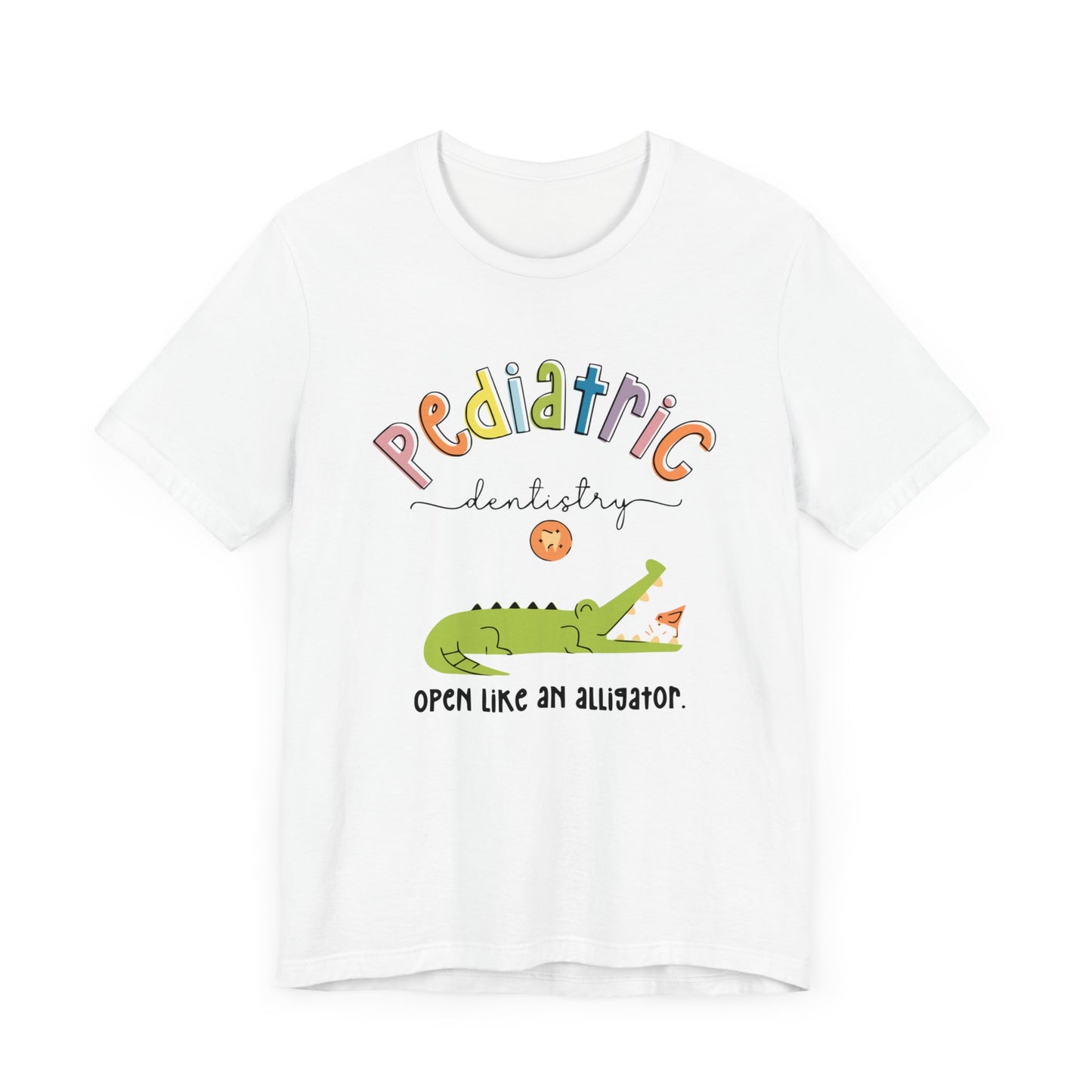 Pediatric-Dentistry-Alligator-Unisex Jersey Short Sleeve Tee