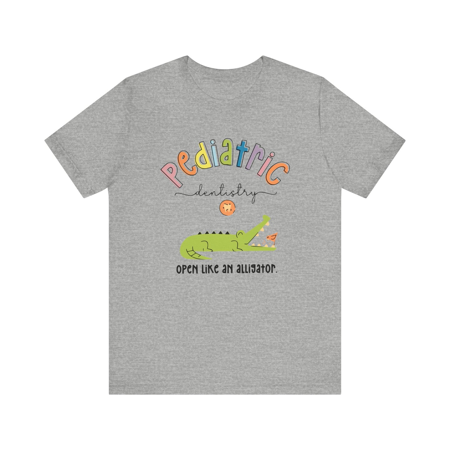 Pediatric-Dentistry-Alligator-Unisex Jersey Short Sleeve Tee