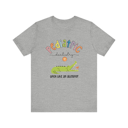 Pediatric-Dentistry-Alligator-Unisex Jersey Short Sleeve Tee