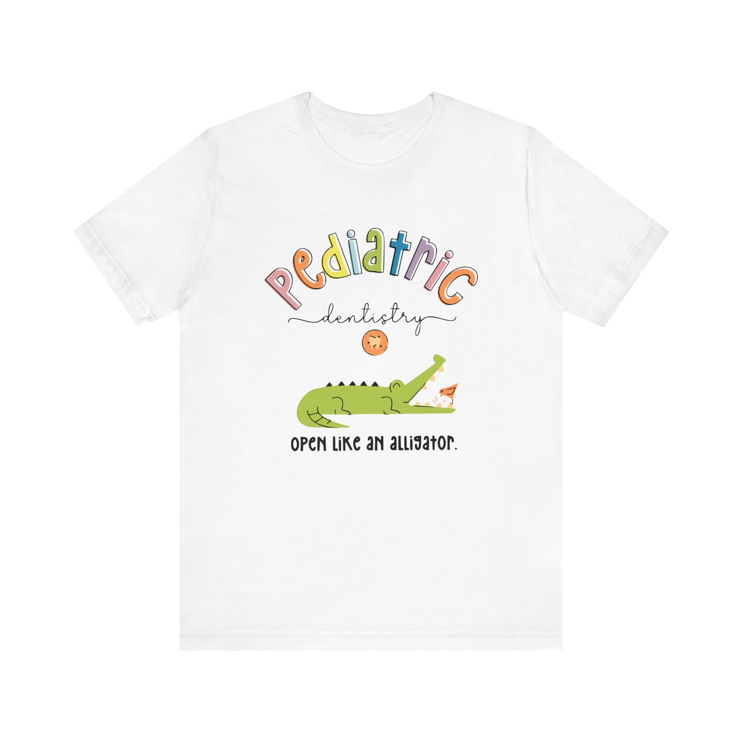 Pediatric-Dentistry-Alligator-Unisex Jersey Short Sleeve Tee