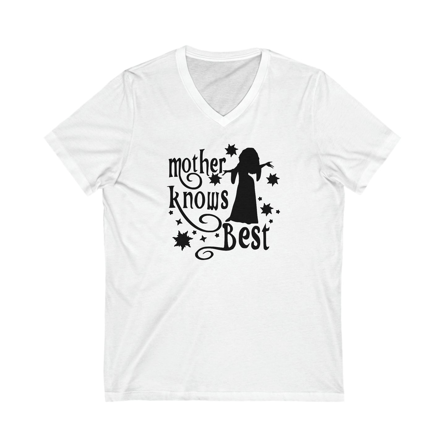 MD - Mother Knows - Unisex Jersey Short Sleeve V-Neck Tee