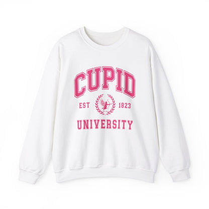 Cupid University Sweatshirt, Cute Valentine's Day Shirt, Funny College Sweatshirt, Love Crewneck Sweatshirt, Cupid Sweater