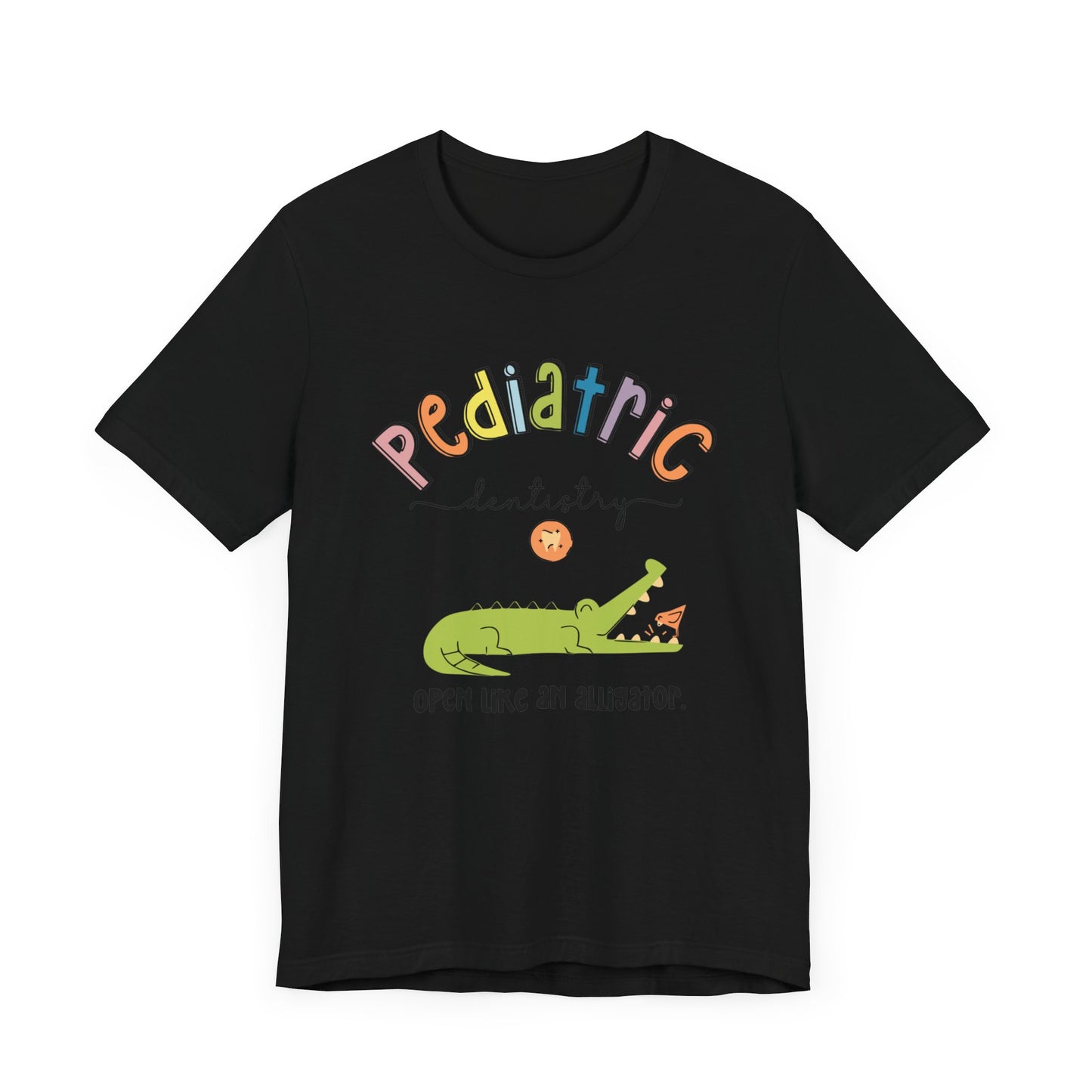 Pediatric-Dentistry-Alligator-Unisex Jersey Short Sleeve Tee