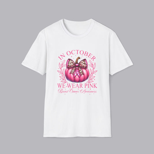 SP - October Pink Breast Cancer Awareness - Gildan Unisex Softstyle T-Shirt