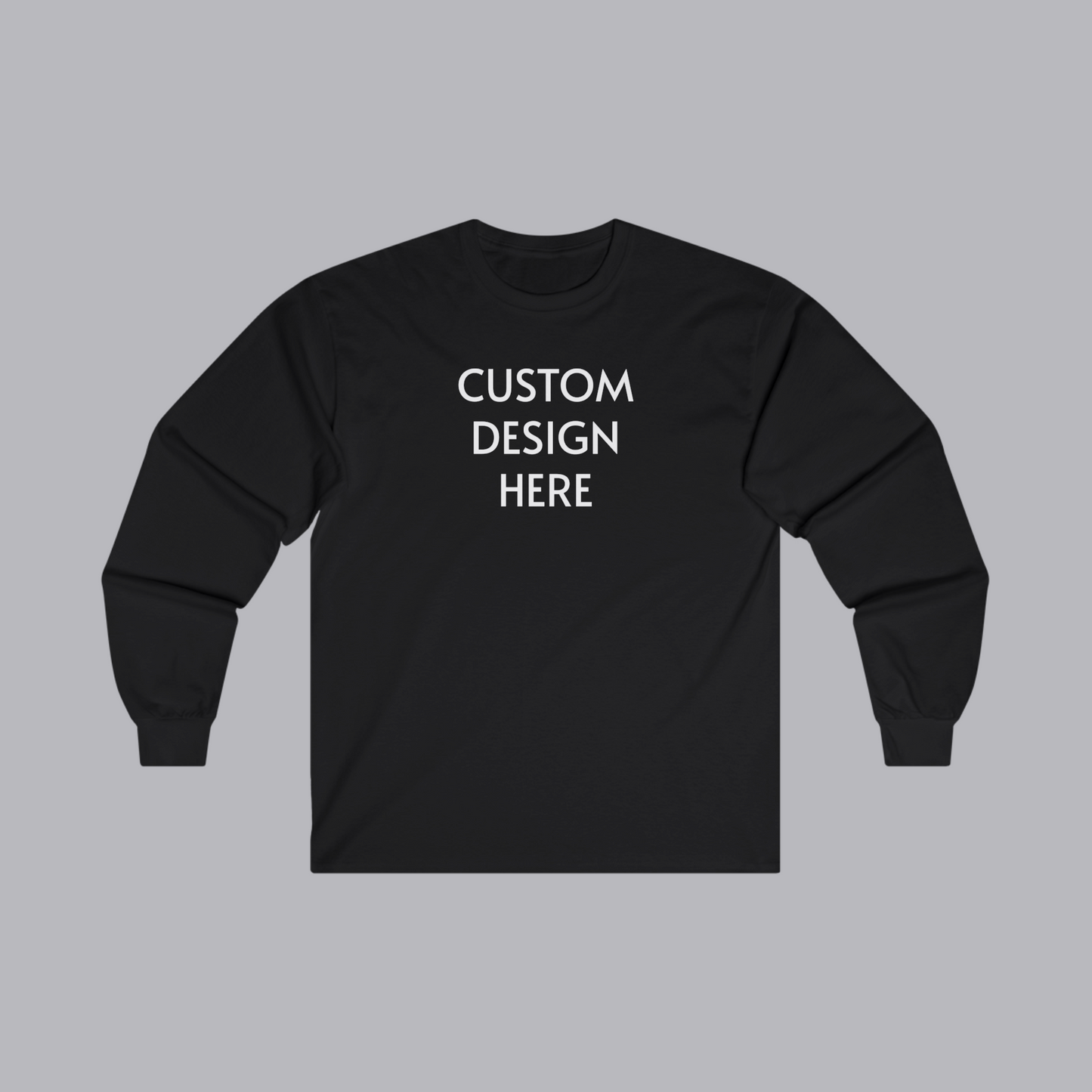 Custom Shirt Crewneck Long Sleeve - Choose a design