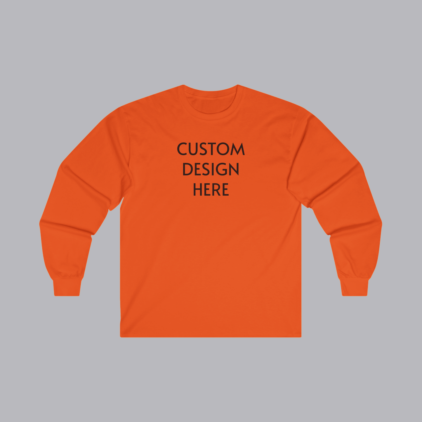 Custom Shirt Crewneck Long Sleeve - Choose a design