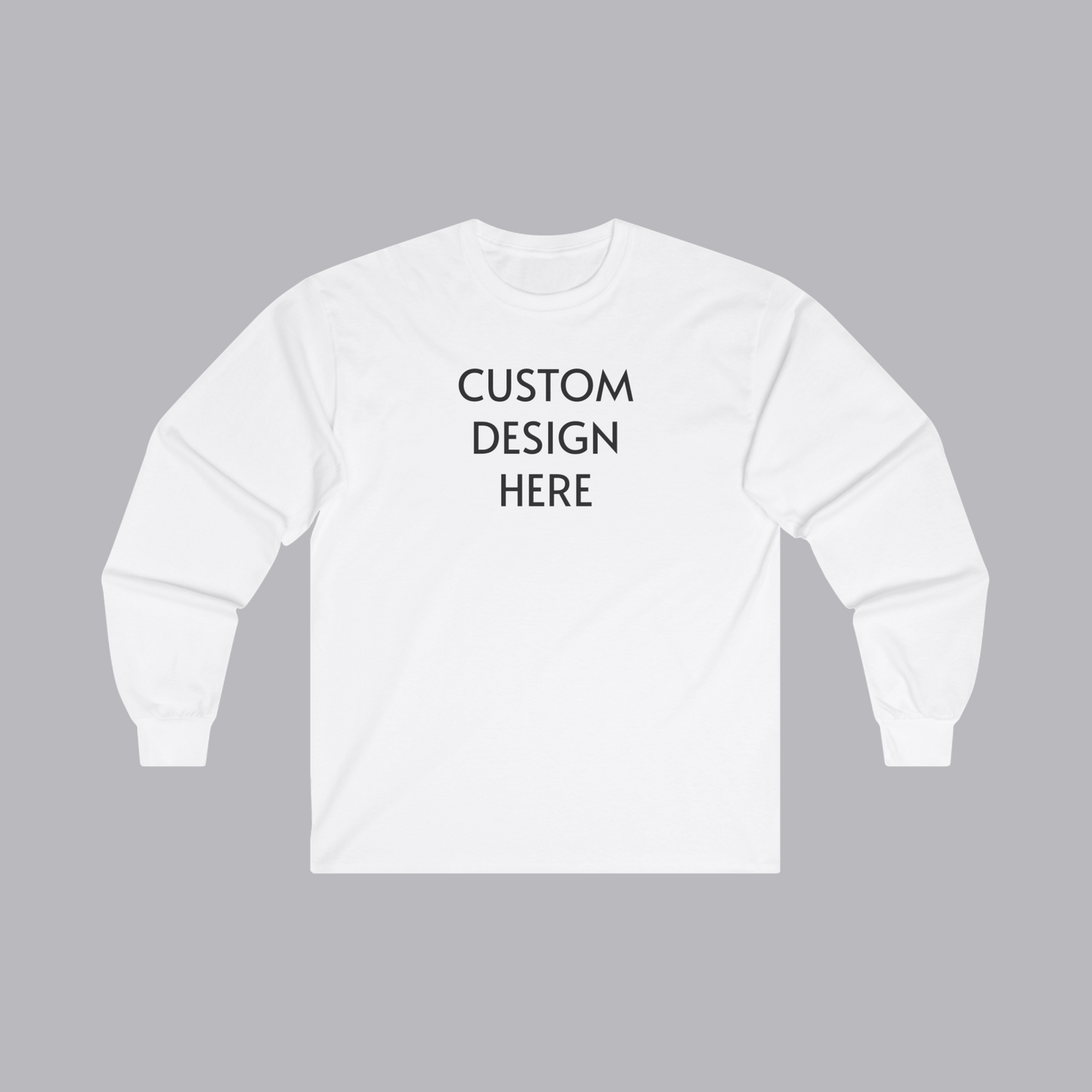 Custom Shirt Crewneck Long Sleeve - Choose a design