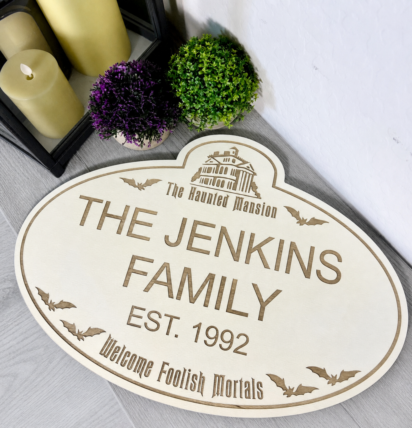 Family Name Wall Sign, Disney Name Tag Wall Decor, Personalized Family Decor, Customized Gifts